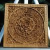 Decor Mandala Wood carved Oriental Home decor Wall Hanging Art Work Oriental ornament Bed Panel Wood gift