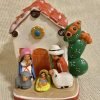 Decor Ethnic Nativity Scene 1 piece 3.5x4.5", Christmas decor ornaments handmade in Peru