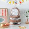 Decor Round-Edged Cardboard Decorative Storage Boxes with Lids: Set of 3 Metro Route Themed Gifts, Mini Vintage Suitcases, Transit Map Decorated Boxes, Scrapbook Storage Boxes, Prop Storage Boxes