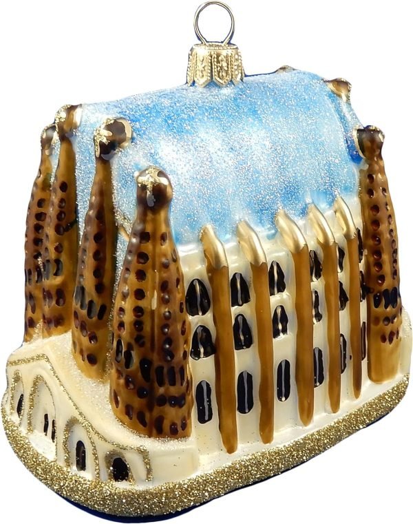Decor Sagrada Familia Cathedral Barcelona Spain Basilica is a UNESCO World Herritage Site Designed Glass Chritmas Tree Ornament Travel Souvenir Landmark