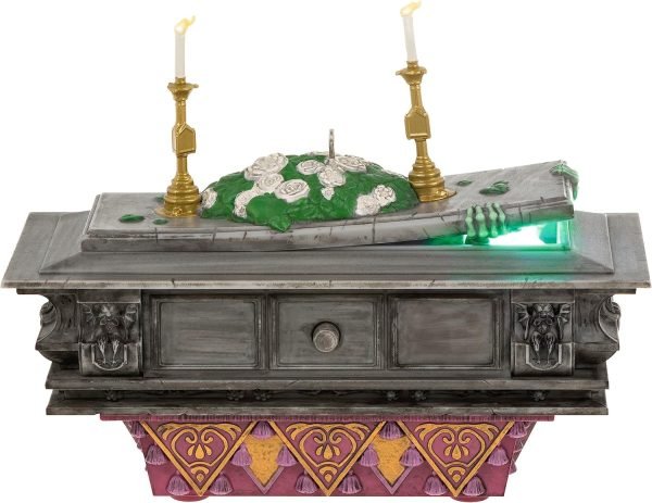 Decor Keepsake Christmas Ornament , Disney The Haunted Mansion Collection The Coffin in the Conservatory With Light and Sound, Gifts for Disney Fans