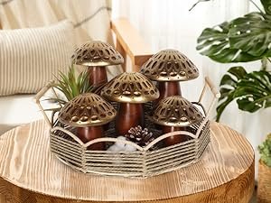wooden mushrooms for crafts
