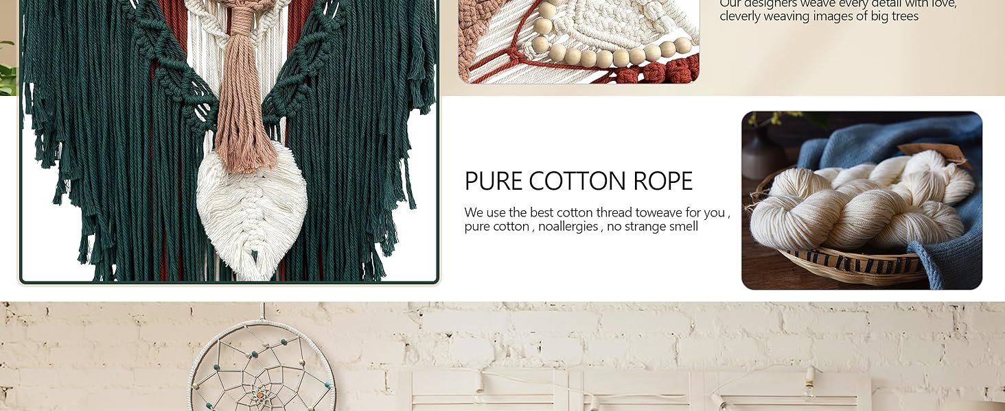 Tapestries Dream Catchers, Boho Dream Catcher, Macrame Dream Catchers